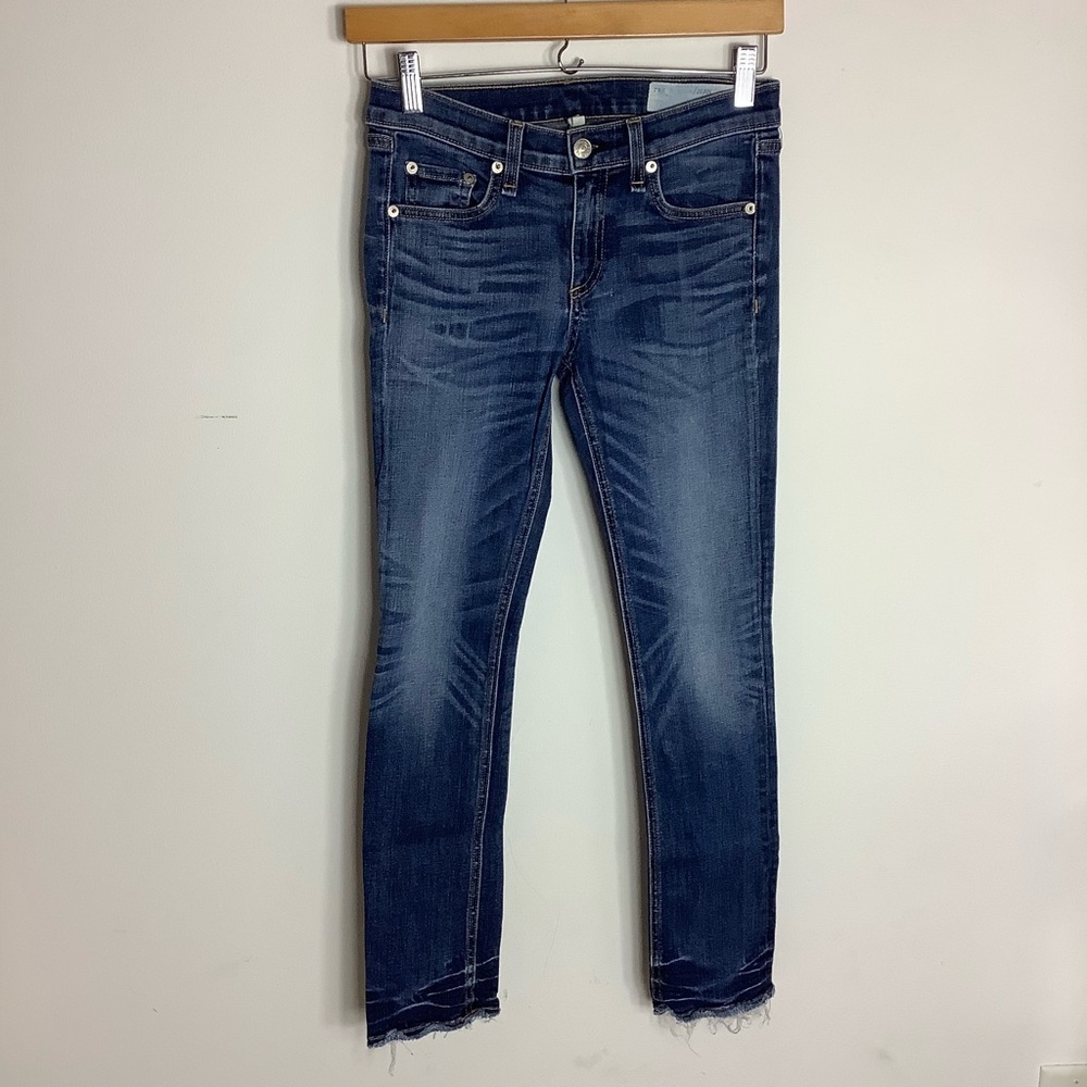 Rag and Bine Mid rise Cropped Jeans